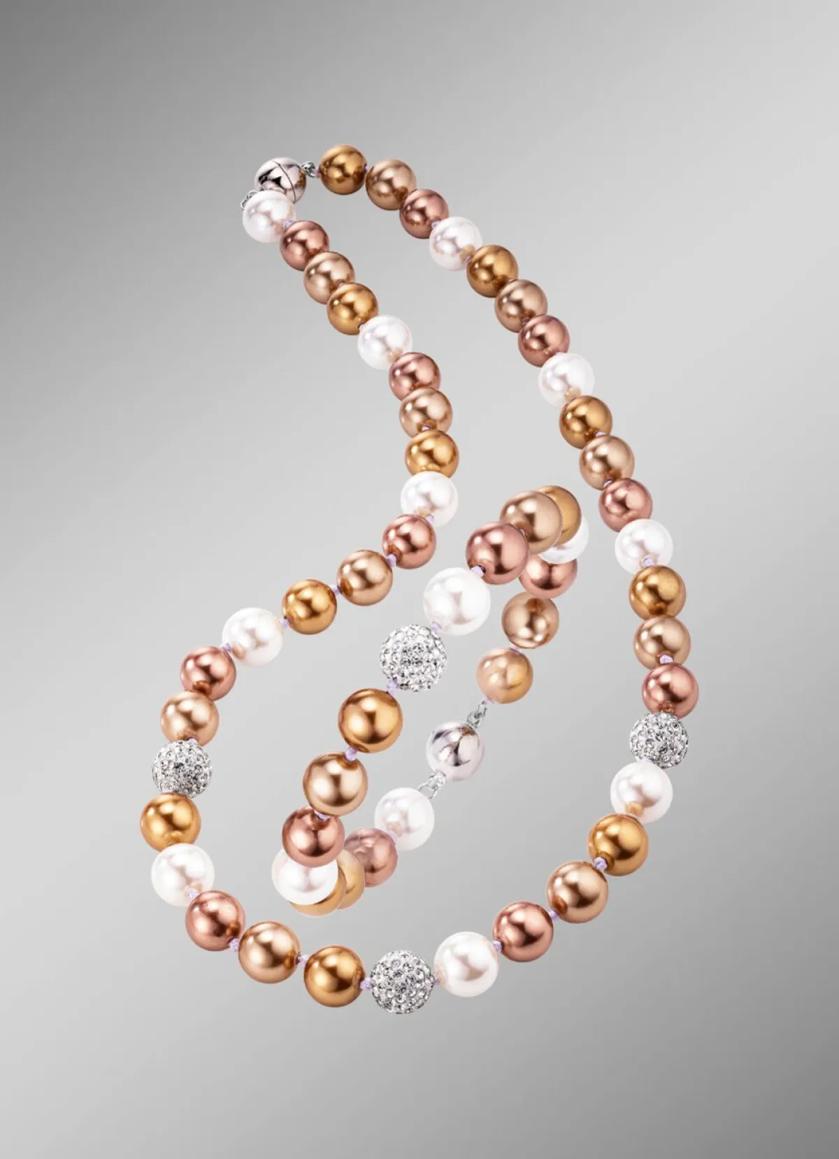 Online BADER Wunderschön schimmerndes, 2-teiliges Schmuck-Set BRAUN