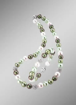 Best BADER Wunderschön schimmerndes, 2-teiliges Schmuck-Set GRÜN