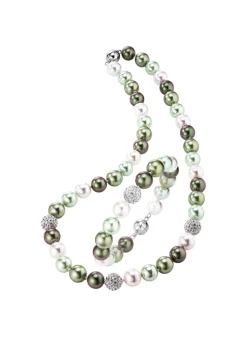 Best BADER Wunderschön schimmerndes, 2-teiliges Schmuck-Set GRÜN