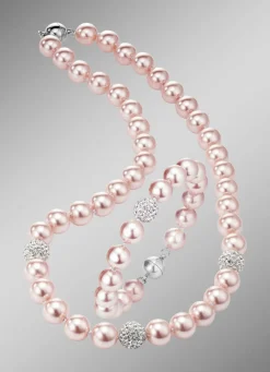 Best BADER Wunderschön schimmerndes, 2-teiliges Schmuck-Set ROSÉ