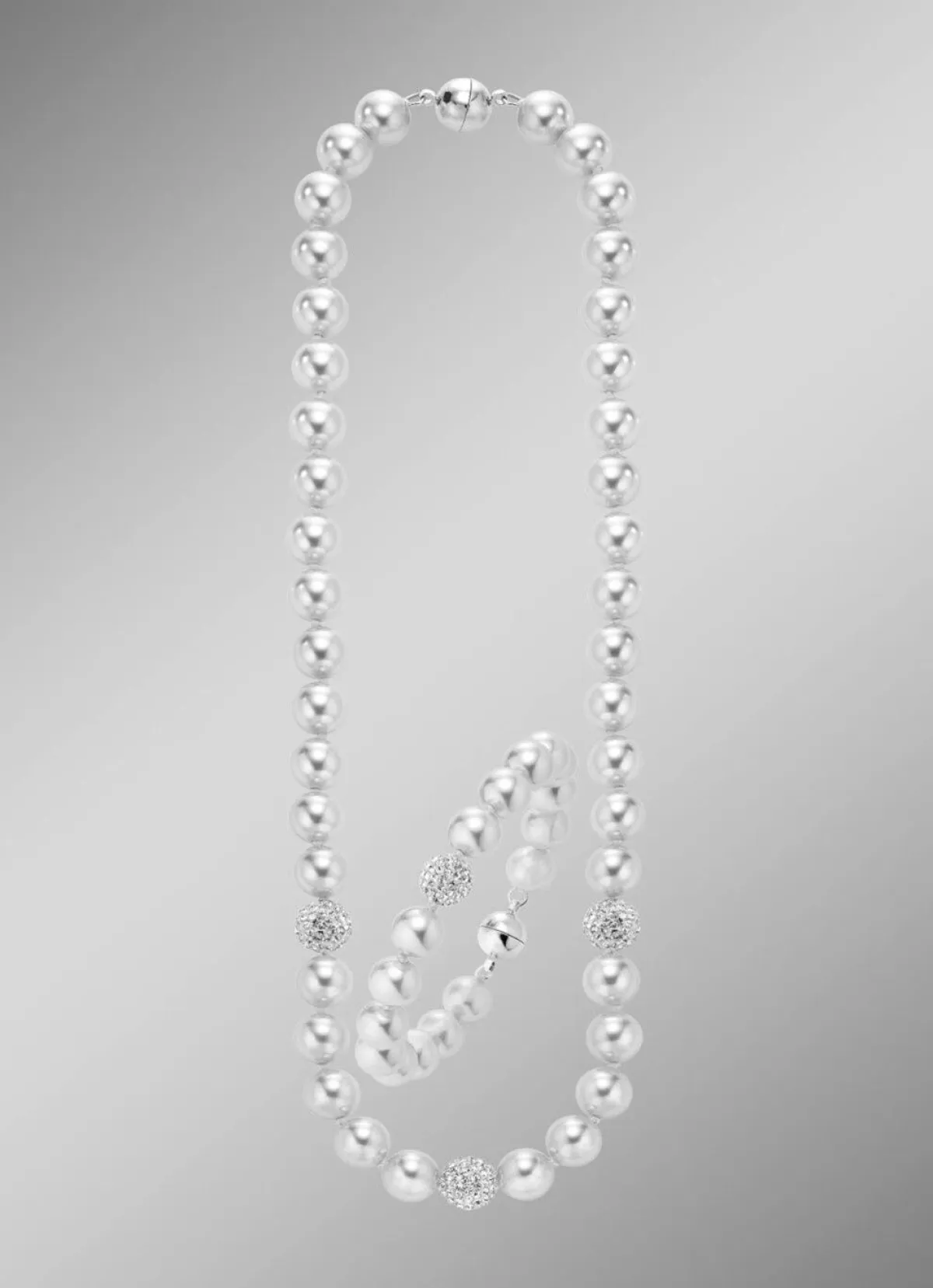 Discount BADER Wunderschön schimmerndes, 2-teiliges Schmuck-Set WEISS
