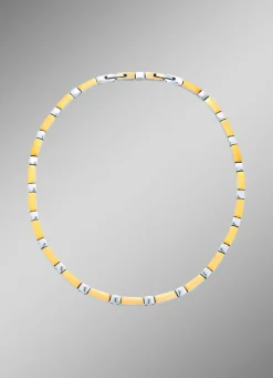 BADER Wunderschön und modern: Halskette in Bicolor