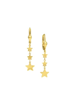 Hot BADER Wundervolle Sternen-Ohrringe aus Gold 585/- fein