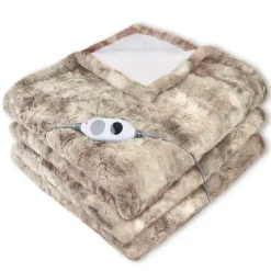 Discount BADER XXL-Heizdecke in Lammfell-Optik BEIGE