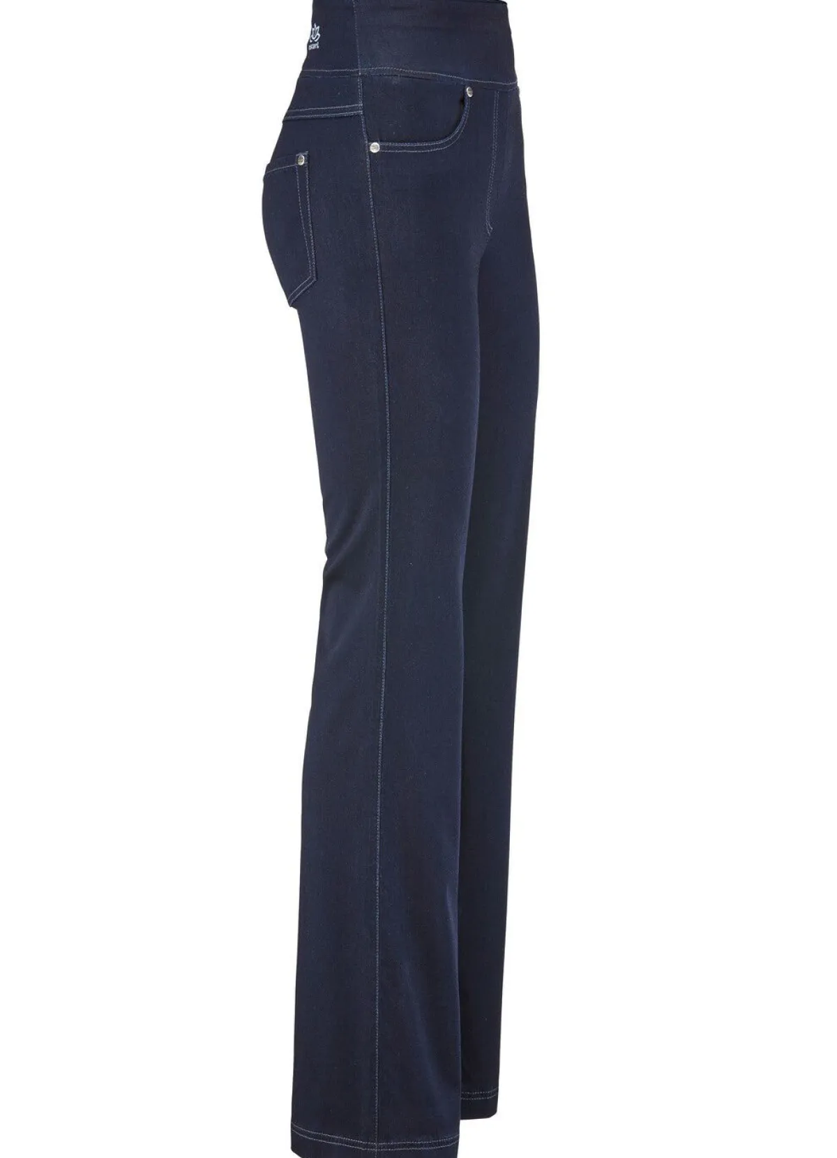 Online ASCARI Yoga-Jeans mit ausgestellter Fußweite DUNKELBLAU