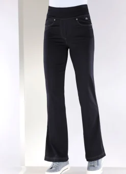 Online ASCARI Yoga-Jeans mit ausgestellter Fußweite DUNKELBLAU
