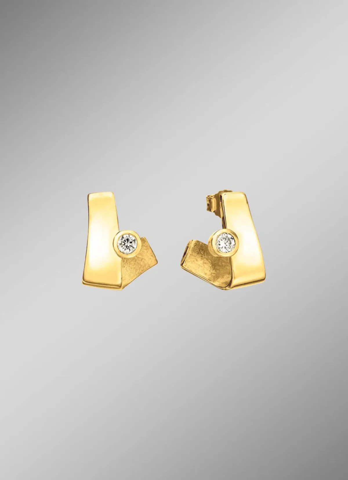 New BADER Zarte Brillanz – Ohrstecker aus edlem Gold