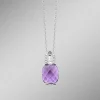 Hot BADER Zauberhafte Eleganz: Anhänger mit echt Amethyst und Ankerkette
