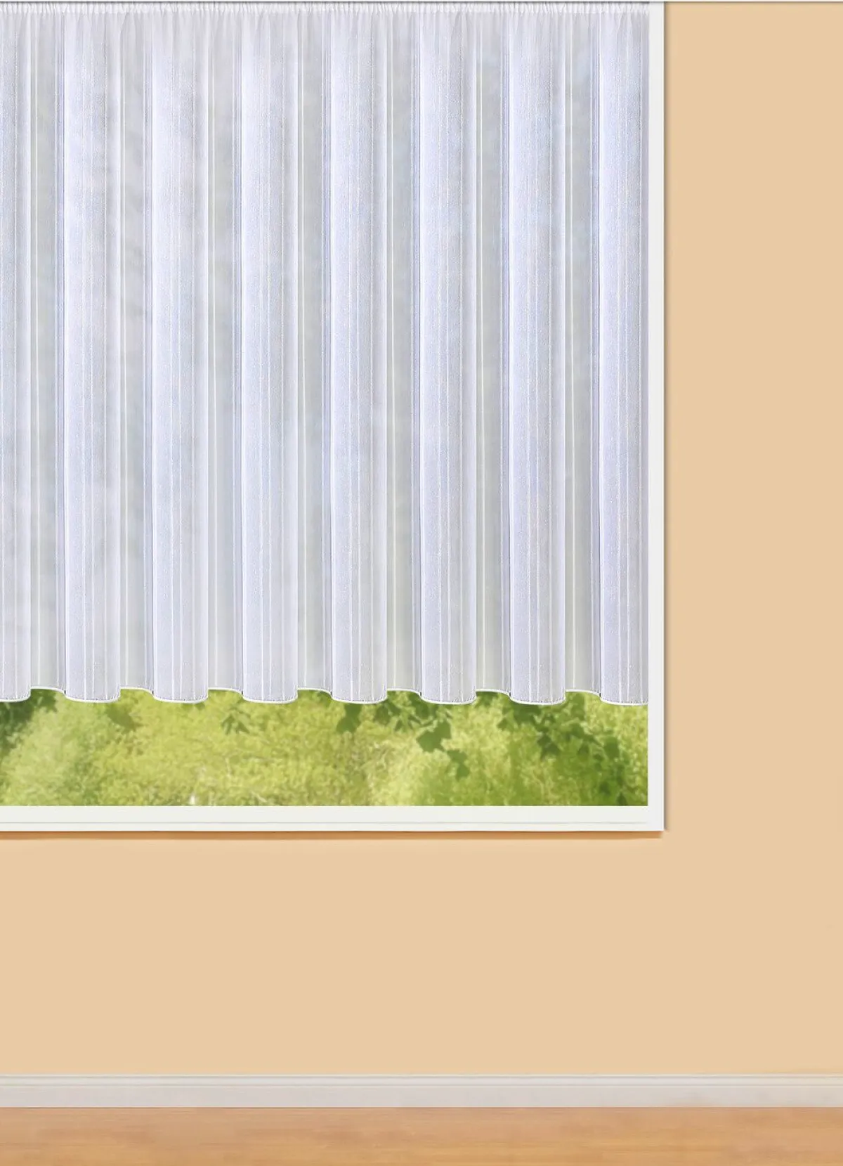 Sale BADER Zauberhafter Blumenfenster-Store WEISS