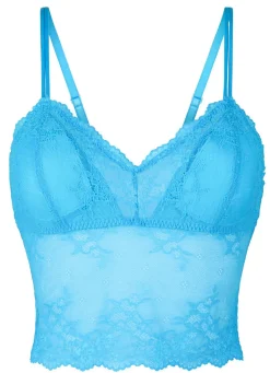 New LingaDore Zauberhaftes Bustier aus zarter Elastikspitze TÜRKISBLAU