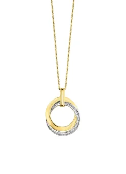New BADER Zeitlose Eleganz: Anhänger mit synth. Zirkonia und Ankerkette