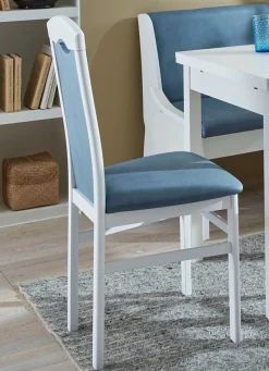 Discount BADER Zeitlose Esszimmermöbel WEISS-BLAU