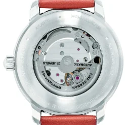 New ZEPPELIN -Automatik-Herrenuhr mit Edelstahlgehäuse und Lederband
