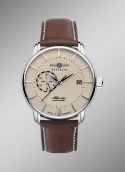 New ZEPPELIN -Automatik-Herrenuhr mit Lederband