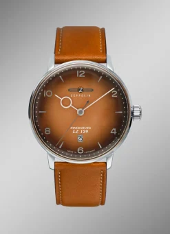 Sale ZEPPELIN -Quartz-Herrenuhr mit Edelstahlgehäuse und Lederband