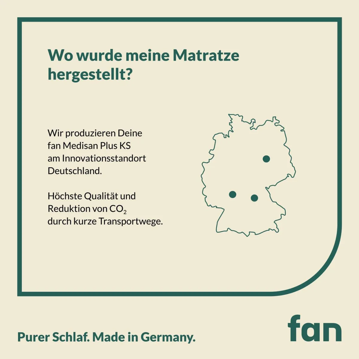 Clearance fan 7-Zonen-Kaltschaumkern-Matratze „ Medisan Plus KS“