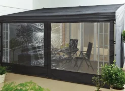 Clearance BADER Zubehör für Anbau-Pergola, 4x3 Meter ANTHRAZIT