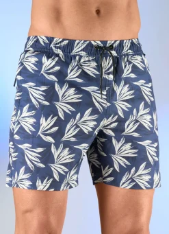 Best BADER Zweierpack Badeshorts, Microfaser 1X NACHTBLAU-WEISS, 1X NACHTBLAU