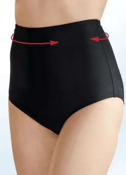 Discount BADER Zweierpack Bikinihosen, hoch geschnitten, mit formendem Vorderfutter 1X SCHWARZ, 1X MARINE