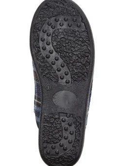 Outlet BADER Zweierpack, gefütterte Herren-Hausschuhe, mit Wolle 1XBRAUN,1XBLAU