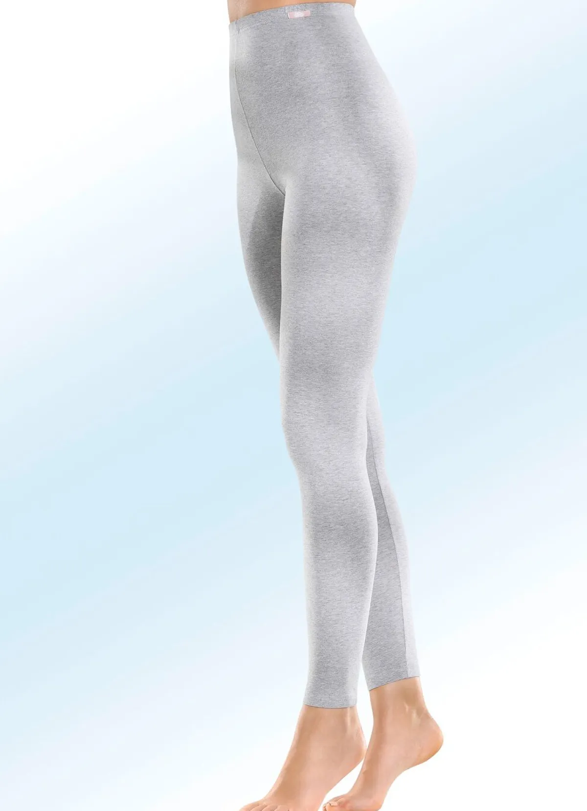 Sale MONAMI Zweierpack Leggings mit BIO-Baumwolle 1X GRAU MELIERT, 1X MARINE