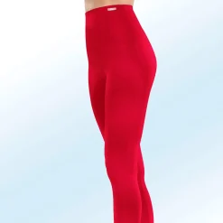 MONAMI Zweierpack Leggings mit BIO-Baumwolle 1X ROT, 1X SCHWARZ