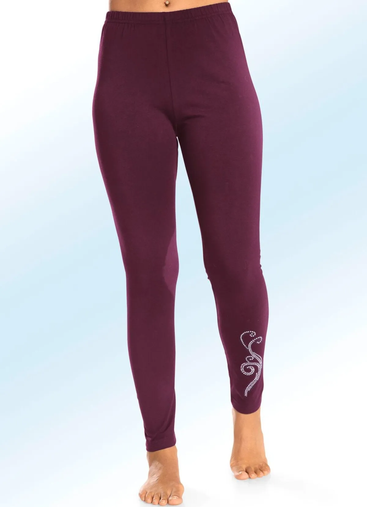 Clearance PLANTIER Zweierpack Leggings mit bequemem Dehnbund 1X ROT, 1X SCHWARZ