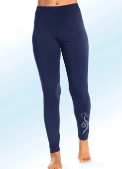 Discount PLANTIER Zweierpack Leggings mit bequemem Dehnbund 1X MARINE, 1X SCHWARZ
