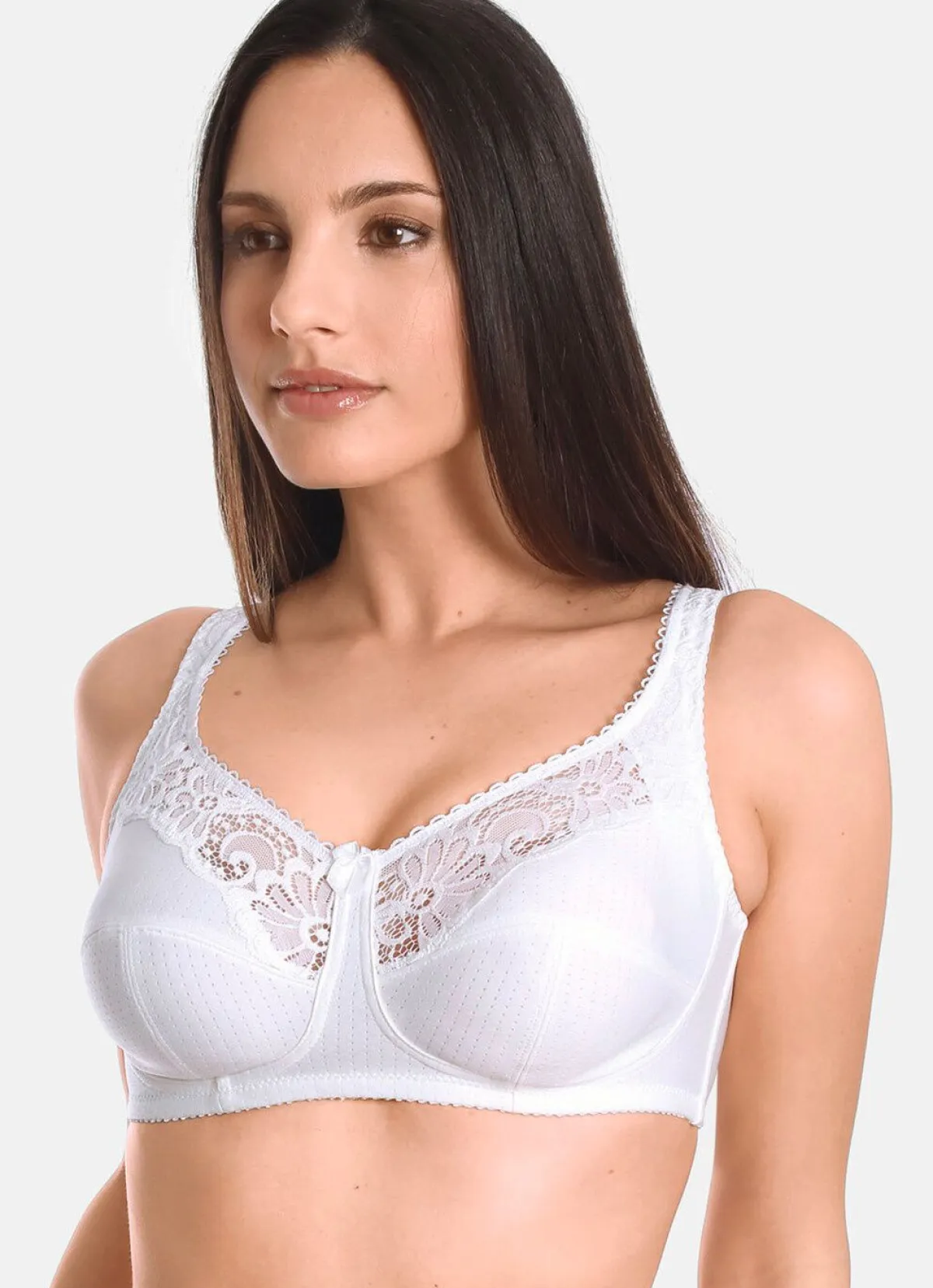 Discount BADER Zweierpack Sassa BH mit Elastikspitze 1X SEKT, 1X WEISS