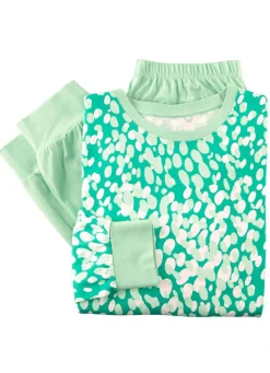 New BADER Zweierpack Schlafanzüge mit Bündchenabschlüssen 1X LAGUNE-MINT, 1X ROYALBLAU-AZUR