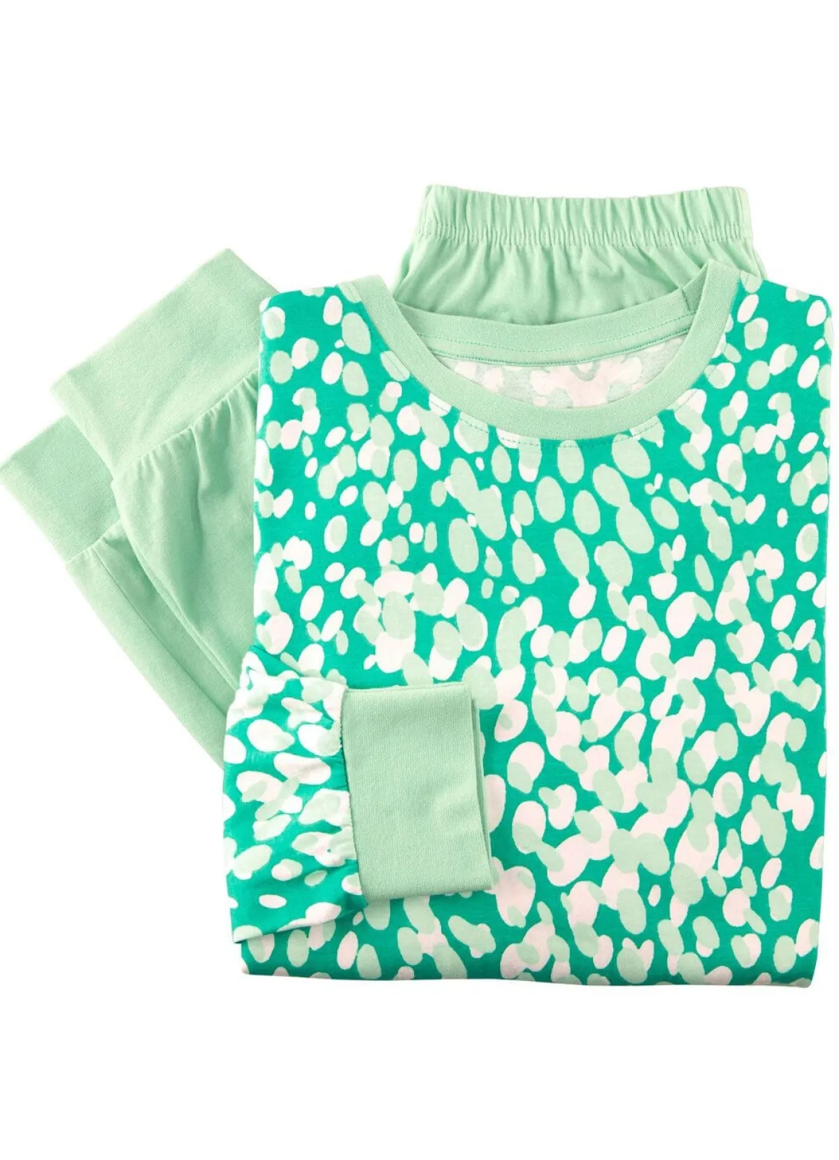 New BADER Zweierpack Schlafanzüge mit Bündchenabschlüssen 1X LAGUNE-MINT, 1X ROYALBLAU-AZUR