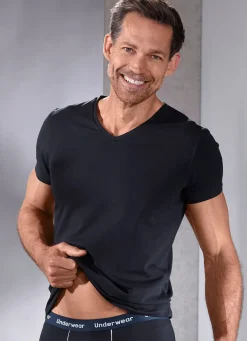 brio Zweierpack Shirts mit V-Ausschnitt 2X NAVY
