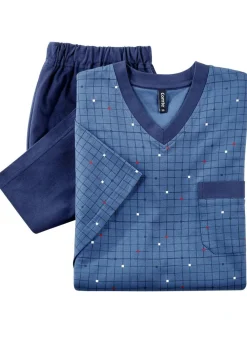 Hot BADER Zweierpack Shortys mit V-Ausschnitt 1X OLIV-GRAFIT, 1X JEANSBLAU-MARINE