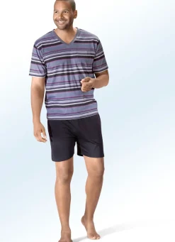 Online BADER Zweierpack Shortys mit V-Ausschnitt und Brusttasche 1X BEERE, 1X GRAU