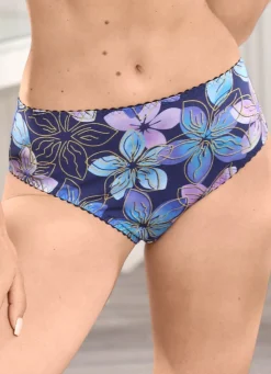 New KUDRESHOV Zweierpack Slips mit farbharmonischem Floraldessin MARINE-BUNT