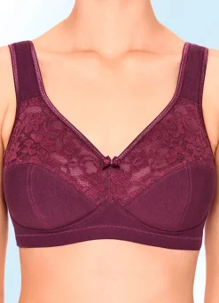 Online SUSA Zweierpack BH mit Baumwolle 1X BORDEAUX, 1X MARINE