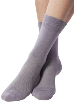 Clearance BADER Zweierpack Komfort-Kniestrümpfe oder -Socken GRAU