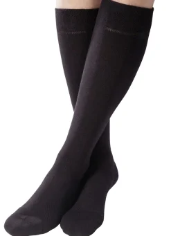 Hot BADER Zweierpack Komfort-Kniestrümpfe oder -Socken SCHWARZ