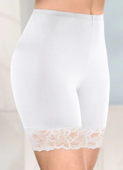 Sale BADER Zweierpack Longpants mit Spitze an den Beinabschlüssen 1X MOCCA, 1X WEISS